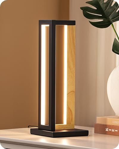 Lampade: Nachttischlampe Touch Dimmbar Metall Holz Design moderne – Nuovo e nell'imballaggio originale da Hundwil venduto da tec_mm27 1