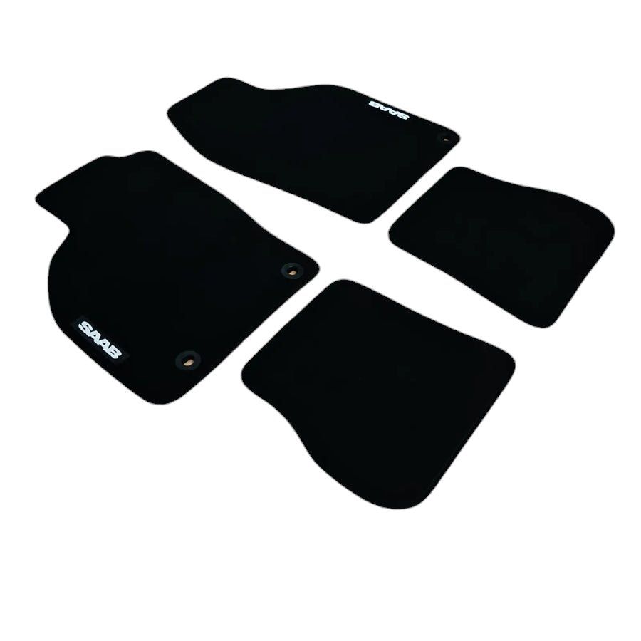 Tappeti & Tappetini: Velours Fussmatten Saab 9-3 1998-2003 – Nuovo e nell'imballaggio originale da Regensdorf venduto da Carmats-Semco 1