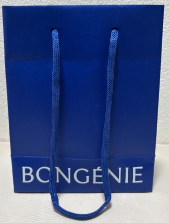 🤍 Kleine Tüte / Einkaufstasche von „BONGÉNIE“ blau/weiss 🤍