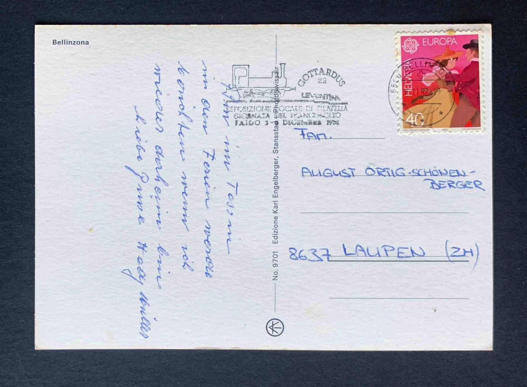 Cartoline postali: AK Bellinzona – Usato da Goldau venduto da artelier1 1