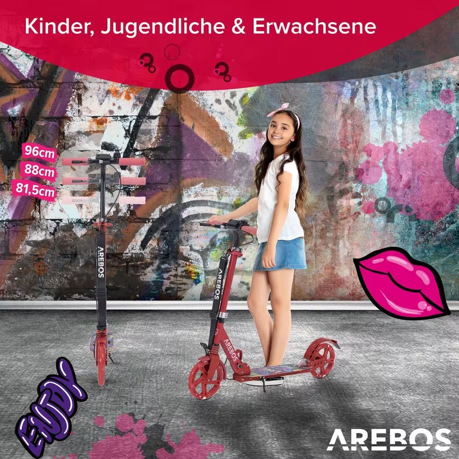 Kickboard: Tretroller Kickroller Cityroller Kinderroller Erwachsene  – Nuovo (secondo la descrizione) da Nebikon venduto da warendiscount 6