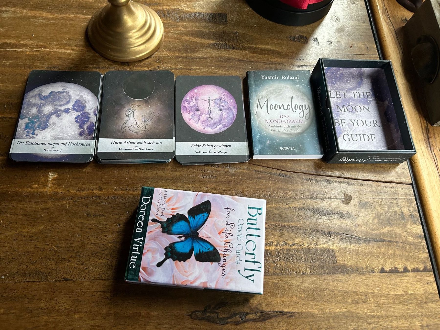 Libri: Büchlein + Karten Butterfly & Moonology – Nuovo (secondo la descrizione) da Schaffhausen venduto da amwr 7