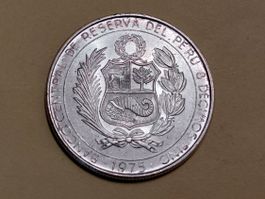 Peru 200 Soles 1975 "Luftfahrt-Helden" Silber Kl. Auflage