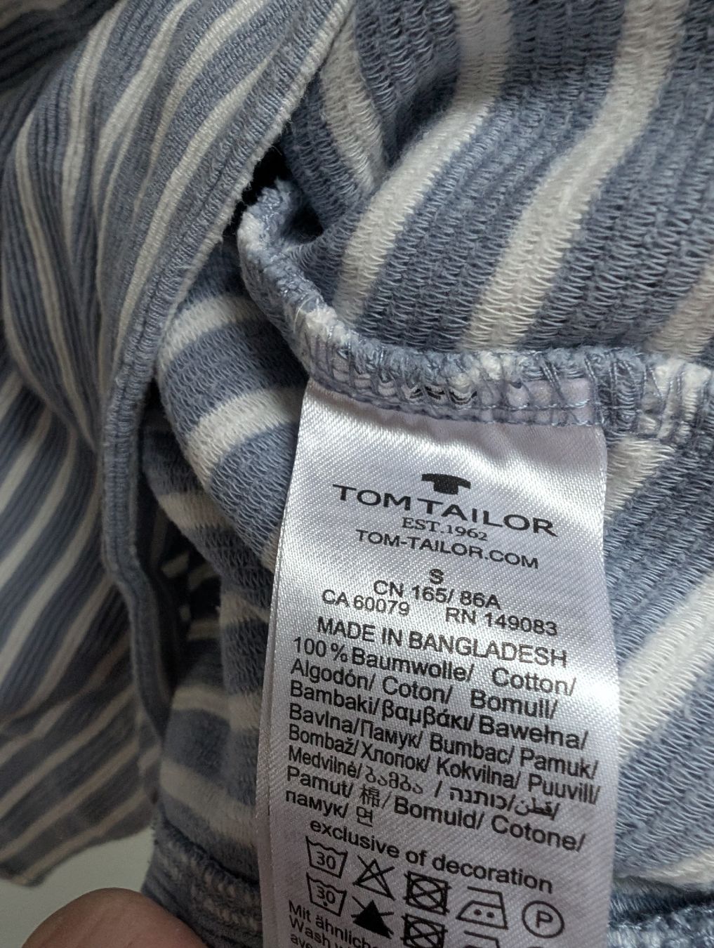 Tom Tailor Maglioni & Felpe: Tom Tailor Shirt / Pullover, Gr. S, gestreift, Top Zustand – Usato da Döttingen venduto da se-ra 3