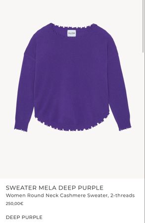Kujten Pullover “Mela” 100% cachemire - S