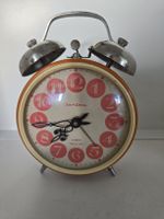 Jantar Wecker mechanisch Made in USSR orange 4 jewels