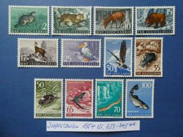 Jugoslawien 1954 toller, wertvoller Satz Nr. 738-749 **