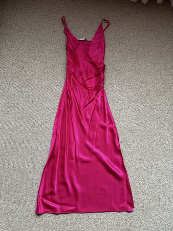 Elegantes Abendkleid pink Gr. 36 Sommerkleid Zara