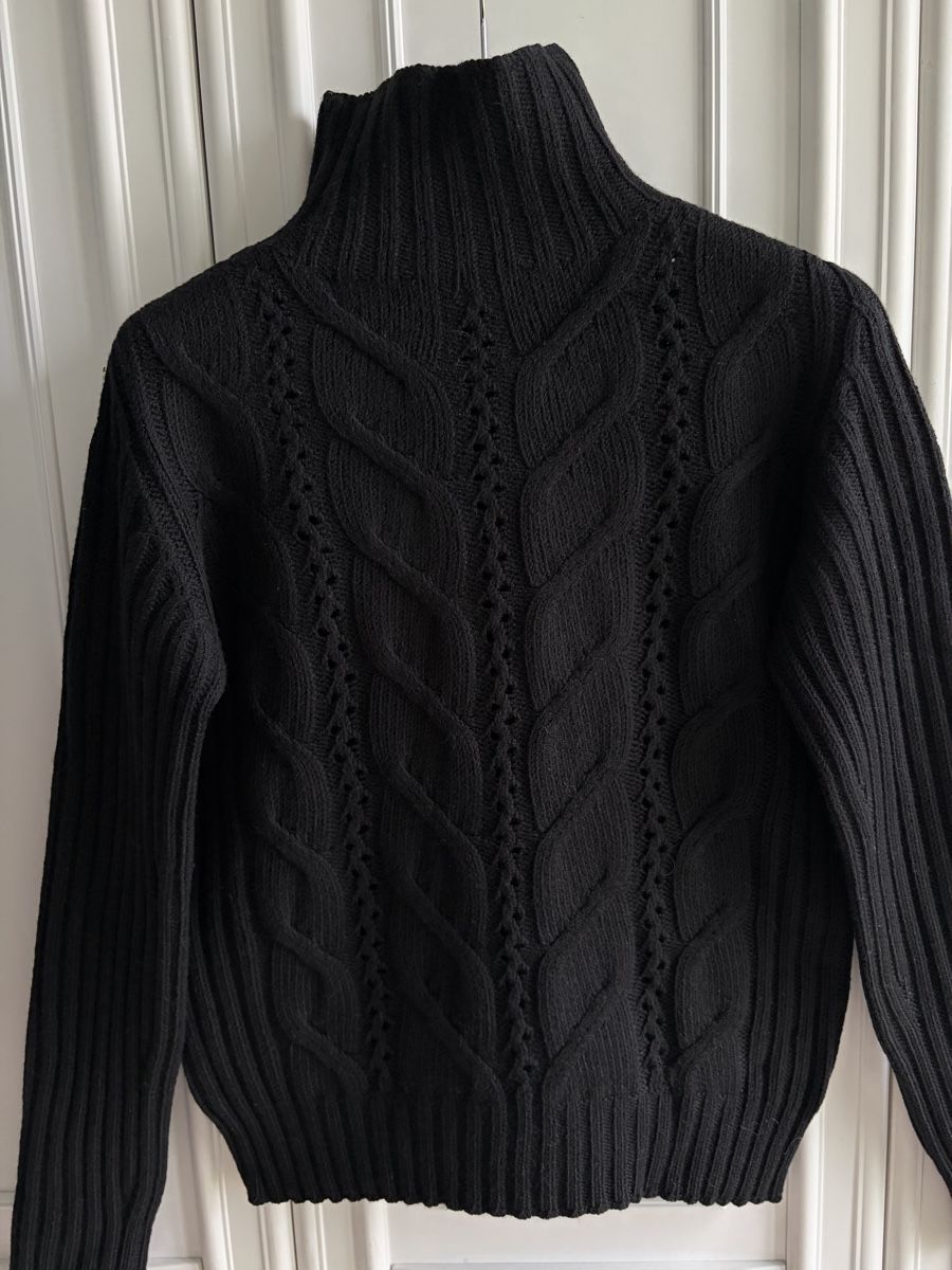 Max Mara Maglioni & Felpe: Max Mara 100% cable knit wool sweater roll-neck pullover M – Usato da Kilchberg ZH venduto da malibubeach 1