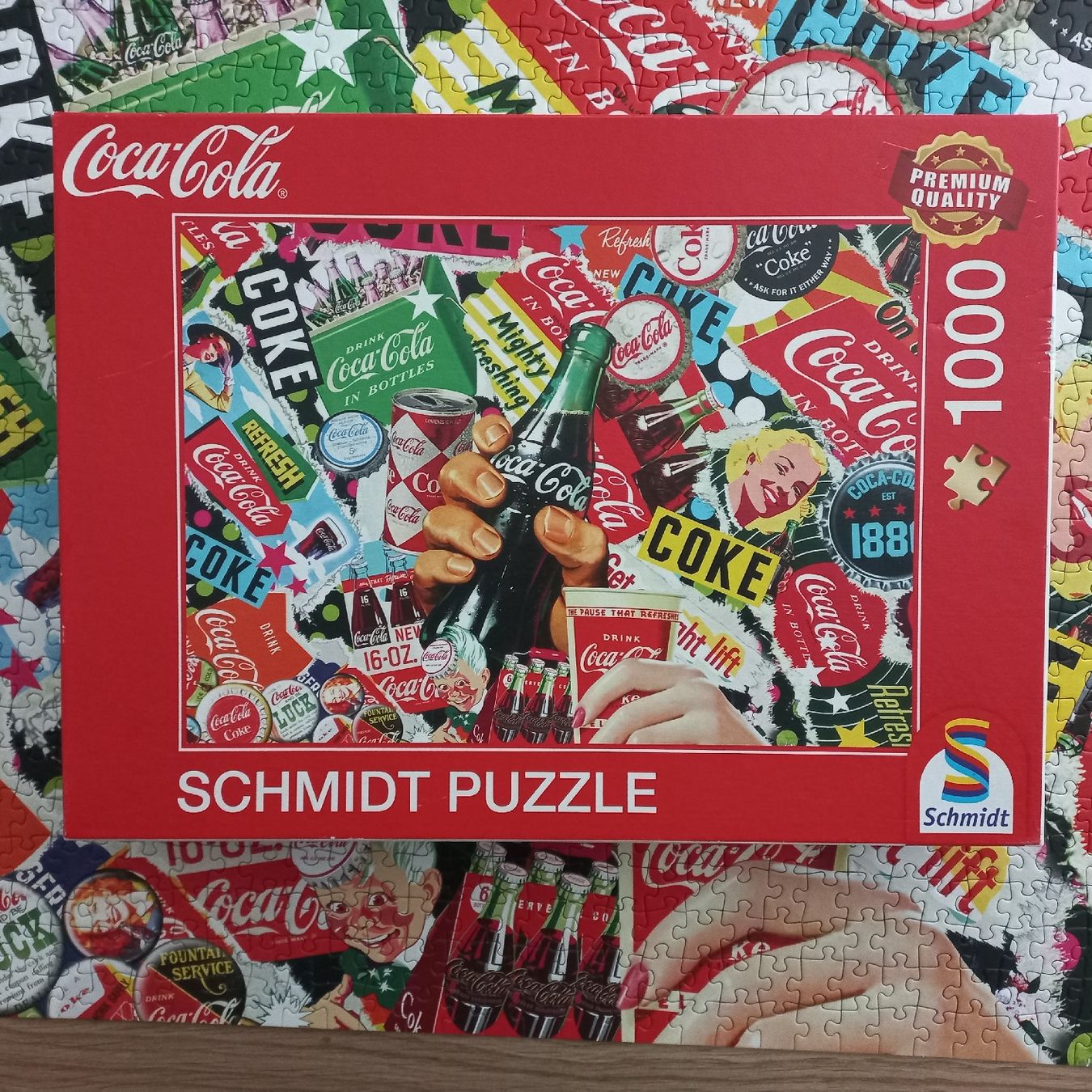 Puzzles: Coca-Cola Collage Puzzle 1000 Teile vollständig – Gebraucht aus Lachen SZ von jimmygoal13