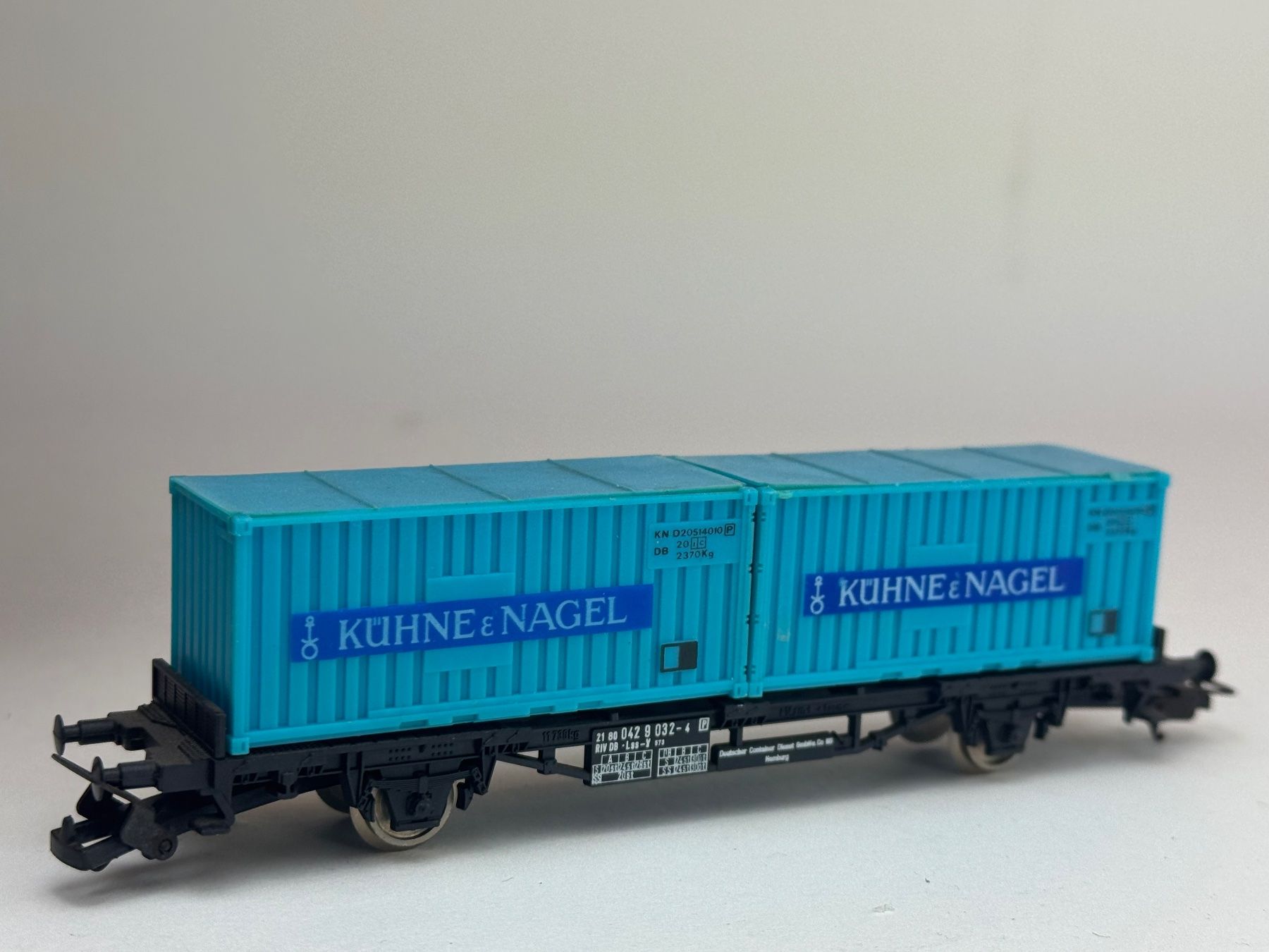 Lima Modelleisenbahnen: HR- Lima Containertragwagen Inter Container – Gebraucht aus Elm von Wikmtz 1