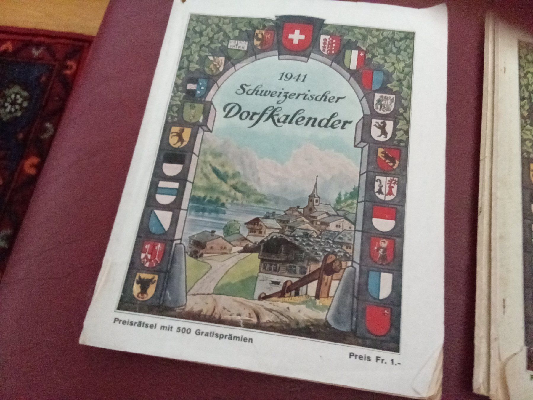 Kalender: 3 SCHWEIZERISCHE DORF-KALENDER 1934,1936,1941 – Gebraucht aus Muri BE von Alk 3