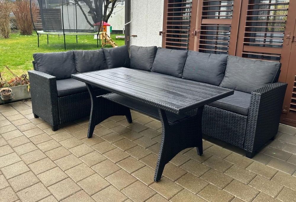 Garten Rattan Lounge / Tisch Kaufen auf Ricardo