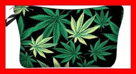 Marihuana Necessaire Weed Gras Kosmetik Kulturbeutel WC