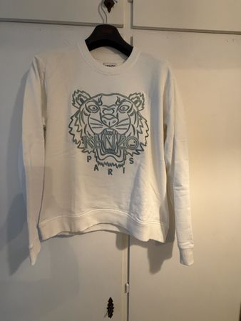 Felpa Kenzo Tigre Paris Originale M Bianco - Perfetta per la
