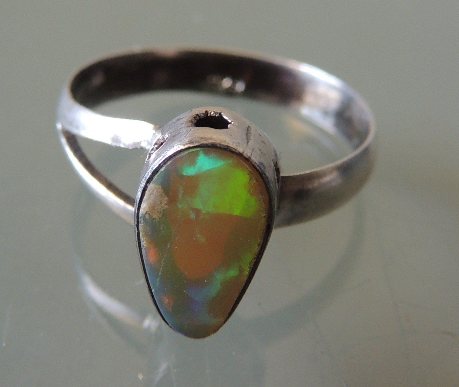 Anelli: Opal Silber 925 Fingerring Gr. 52 – Usato da Waldenburg venduto da schaller707 4
