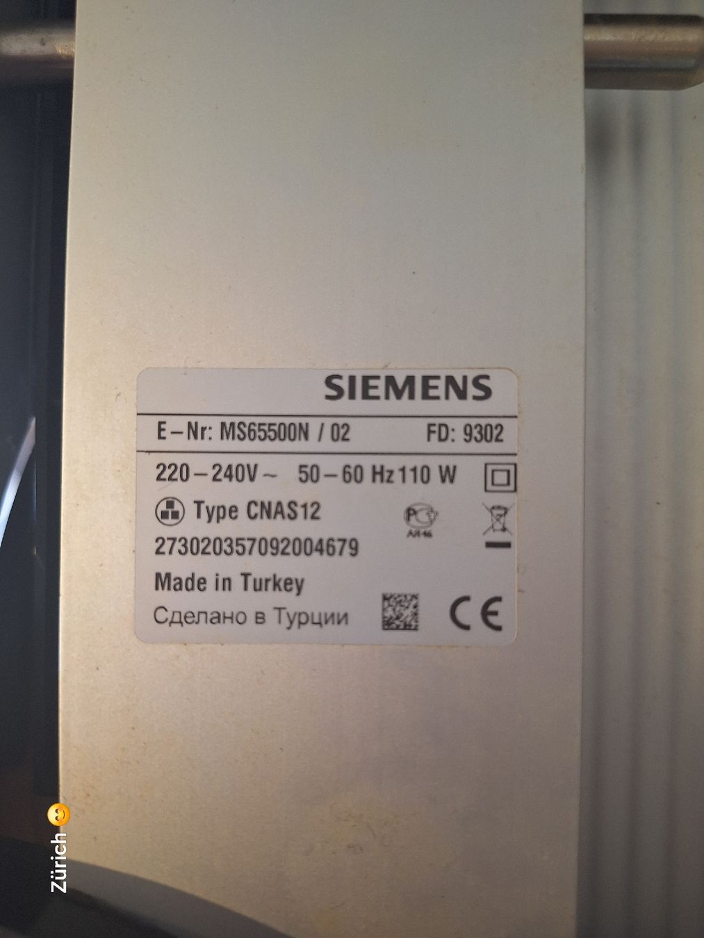 Siemens Appareils de cuisine: Siemens Schneidmaschine – D'occasion à Zürich par irokoecommerce 3