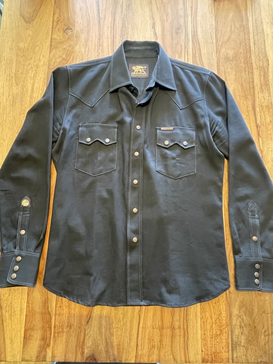 Camicie: Chemise Indigofera full black type Sideras / size S – Nuovo (secondo la descrizione) da Plan-les-Ouates venduto da jeep020