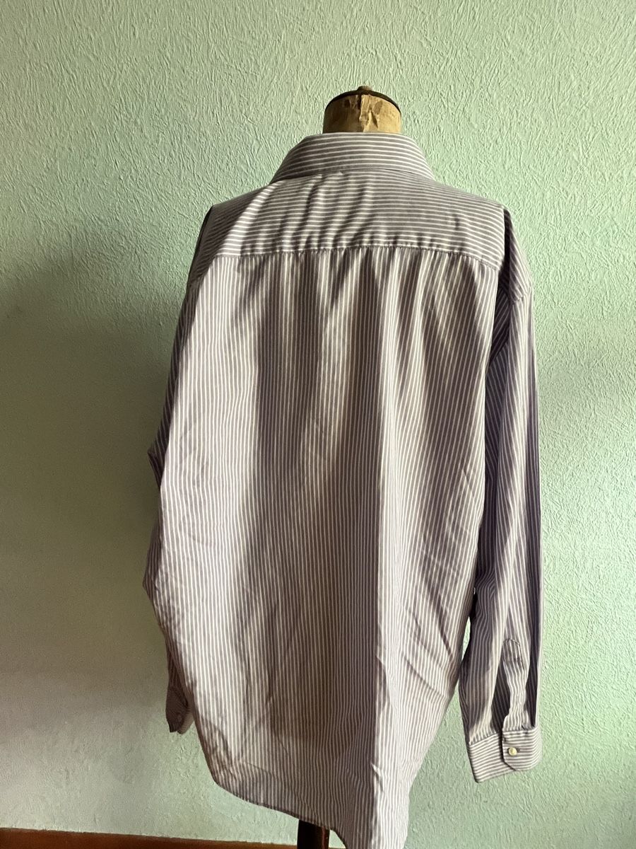 C&A Camicie: Chemise rayée bleu violet et blanc 2XL – Nuovo (secondo la descrizione) da Genève venduto da ct_fqr8 1