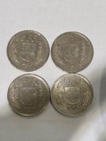 5Fr Münzen 4Stück 1968/1967