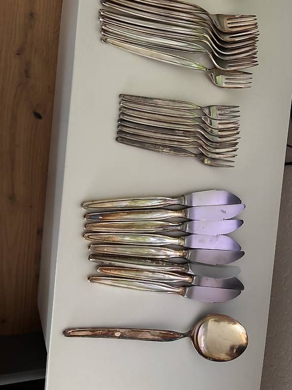 Bestecksets: Silber Besteck – Gebraucht aus Wangenried von bemja 1