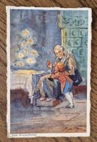 Kind beim Grossmütterlein, Kunstkarte, 1931