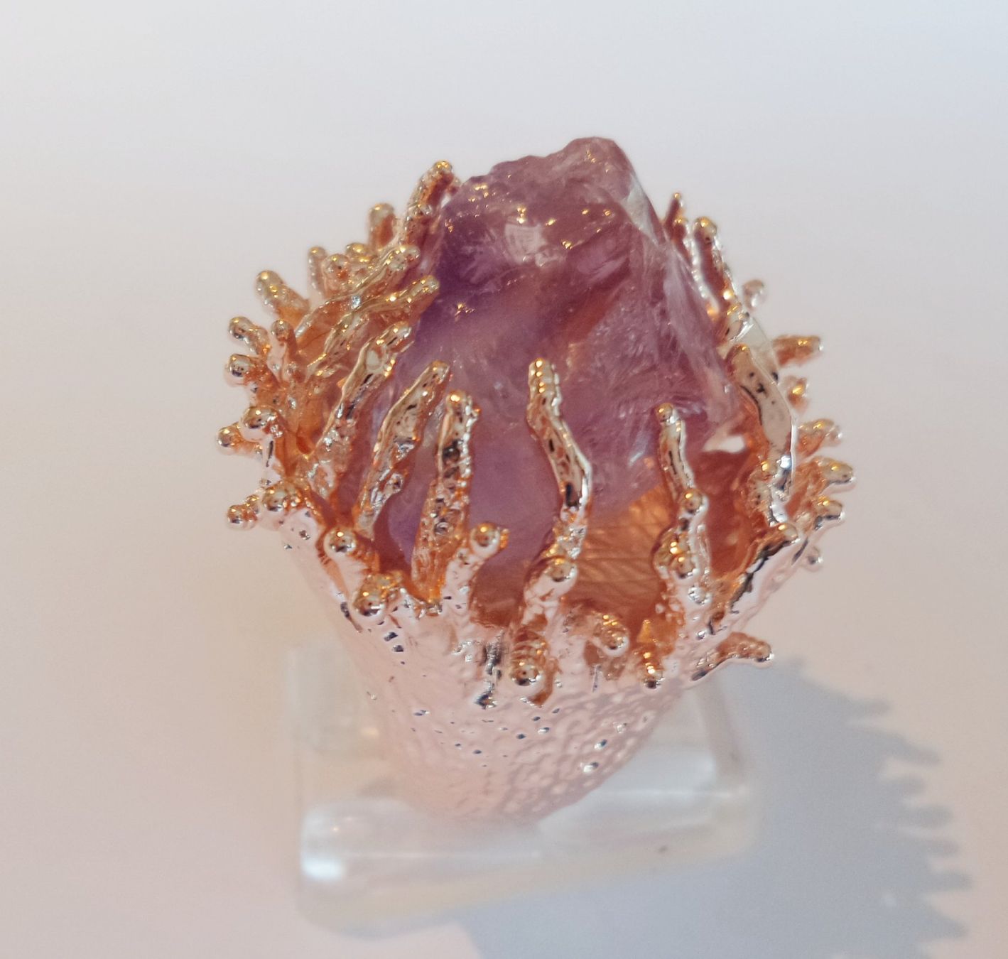 Pietre preziose: Ungeschliffener Amethist Ring – Nuovo (secondo la descrizione) da Zürich venduto da adriben 3