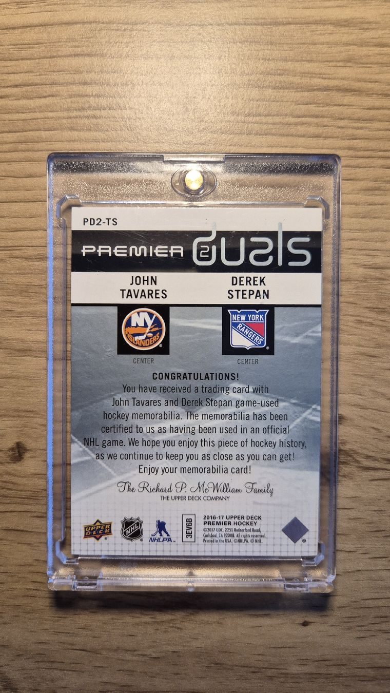 NHL Cartes à collectionner: NHL Tavares, Stepan Premier Duals 07/99 – D'occasion à Bellach par IceCards-80 1