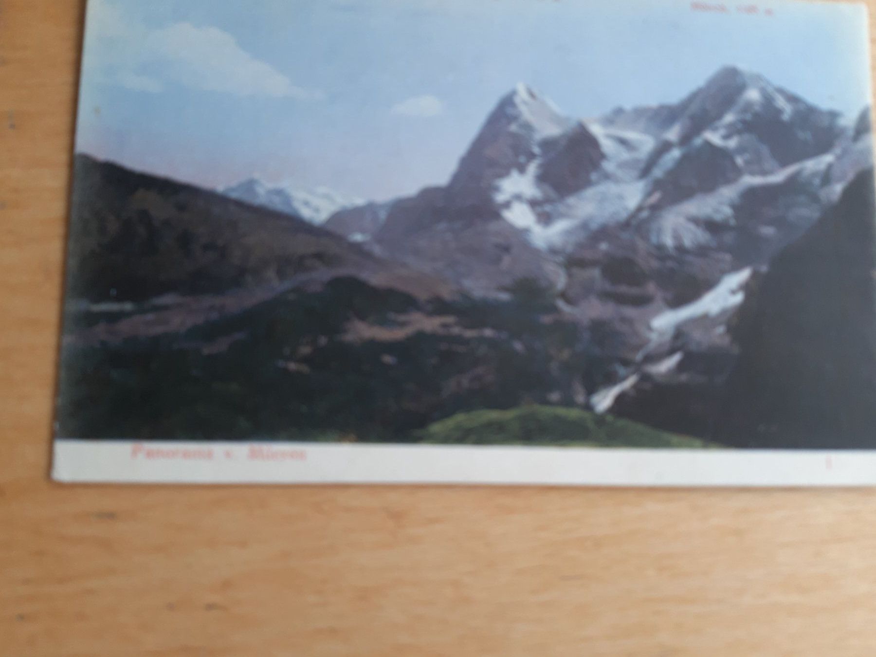 Cartes postales: Alte Ansichtskarte: Eiger, Mönch, Panorama v. Mürren – D'occasion à Rotkreuz par nigal 2