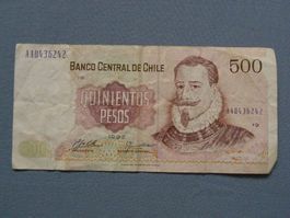 Chile 500 Pesos 1992, Geldschein - Seltenes Sammlerstück!