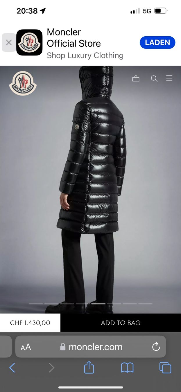 Moncler Mäntel: Montcler Mantel Gr. 3 schwarz – Gebraucht aus Richterswil von Solemare47Nicole 6
