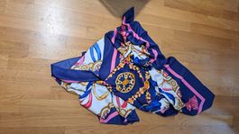 grand foulard en soie marine