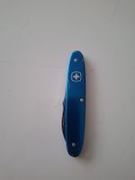Taschenmesser Wenger Delémont blau zwei Klingen gebraucht
