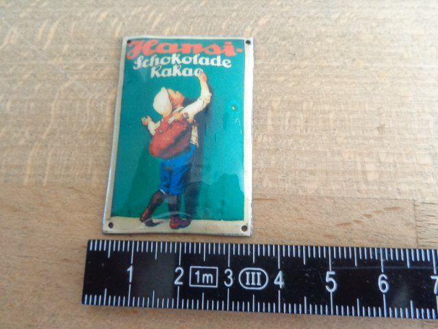 Spielzeuge: Nostalgie Werbeschild emailliert, leicht gebogen, – Neu und originalverpackt aus Wetzikon ZH von Baschtelfee