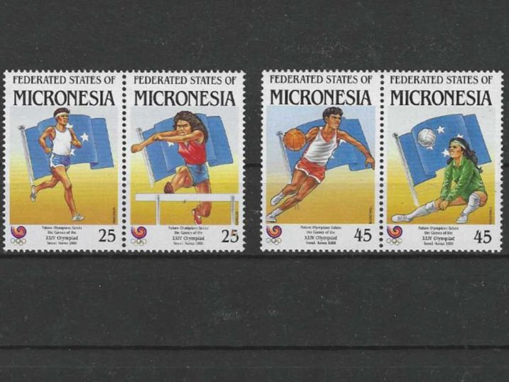 Tutti i francobolli: MICRONESIA 1988 ** OLY.SO.SP.SEOUL – Nuovo (secondo la descrizione) da Dintikon venduto da bonita099