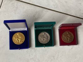 Lot de 3 Médailles avec écrins - Monnaie de Paris