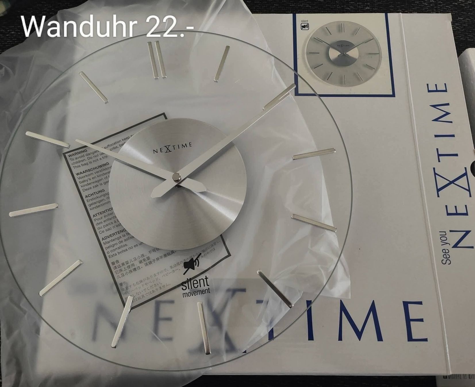 Orologi: Wanduhr Nextime – Nuovo e nell'imballaggio originale da Beromünster venduto da aniram90