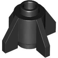 Lego 2x Raketen Ende (4588) schwarz