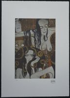 GUSTAV KLIMT  HANDNUMMERIERT RUCKSIGNIERT MIT ZERTIFIKAT