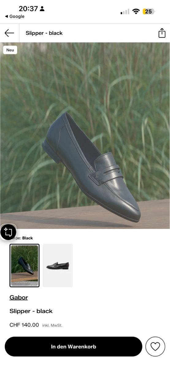 Gabor Chaussures femmes: Gabor Slipper schwarz – D'occasion à Zürich par Luzern033