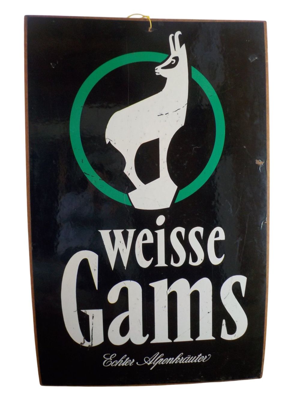 Foto & Immagini: Werbung Schild antik - Weisse Gams – Usato da Mörschwil venduto da antiksalon21