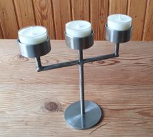 Kerzenständer, 3armig, Vollmetall