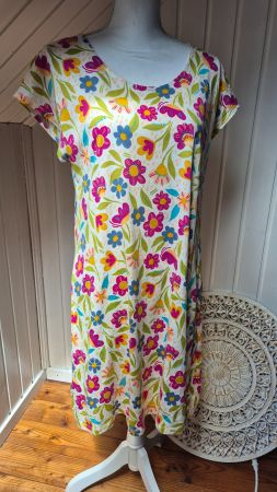 GUDRUN SJÖDEN   🩷💚💛   farbenfrohes sommer kleid Grösse M