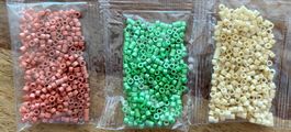 Rocailles Perlen Set 3 Farben, ca 15g, NEU