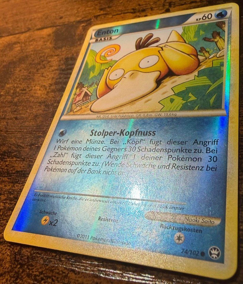 Pokémon Carte collezionabili: Enton Reverse Holo 74 – Usato da Zürich venduto da PEACECOCOON 1