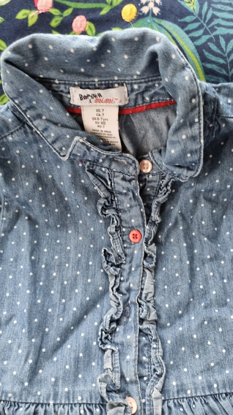 Vestiti & Gonne: Süsses Jeanskleid Gr. 122 mit Rüschen – Usato da Bad Zurzach venduto da Mfritzli 1