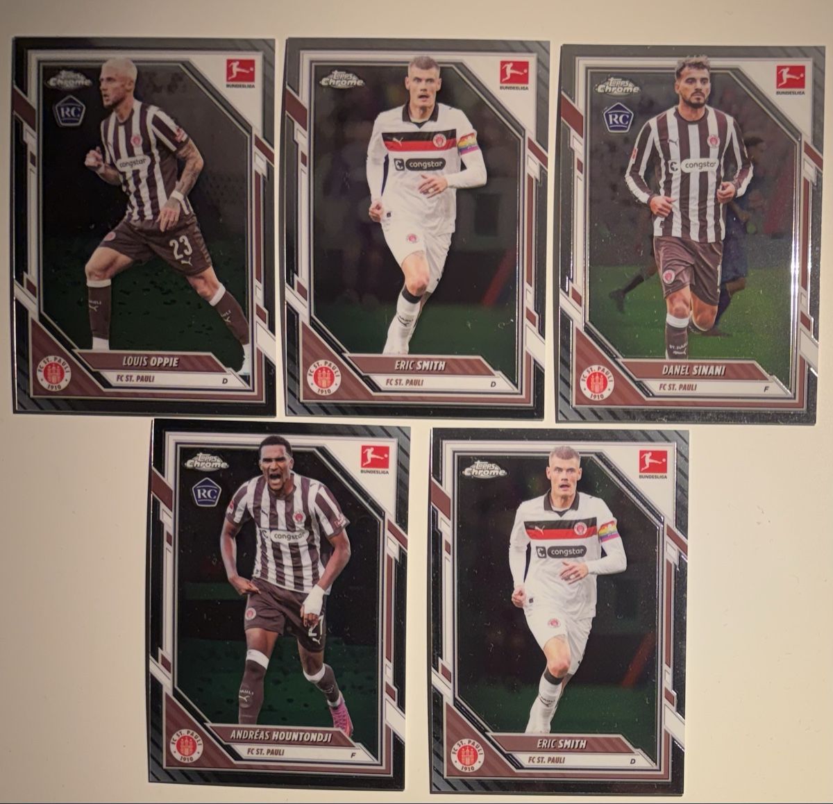 Topps Sammelbilder & Trading cards: St Pauli Topps Chrome Bundesliga – Neu (gemäss Beschreibung) aus Meilen von rr0