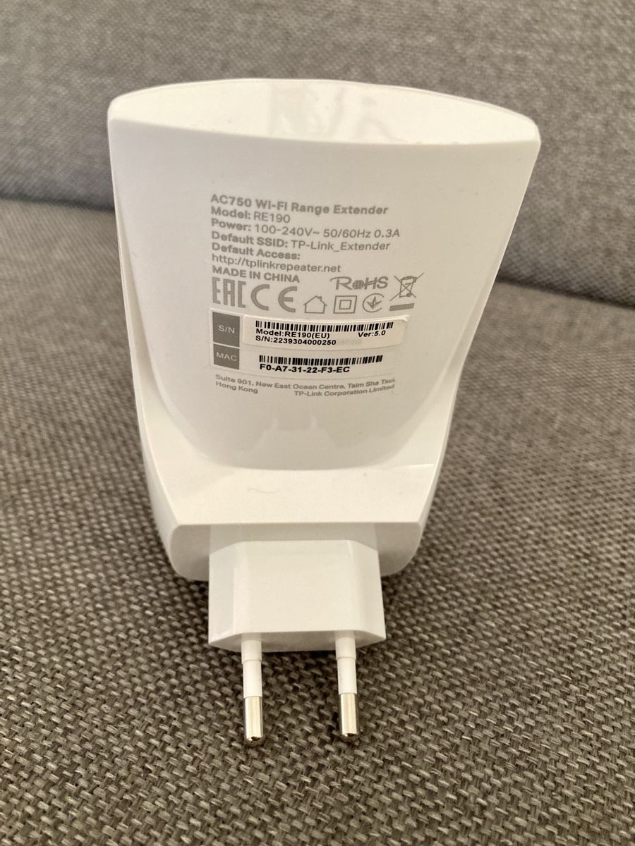 TP-Link Wlan: TP-Link RE190 WLAN Repeater – Gebraucht aus Glattfelden von Pedals 1