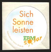 Kleber/Stiker Elektra Birseck Sich Sonne leisten "solar"