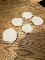 10 selbstgenähte Wattepads